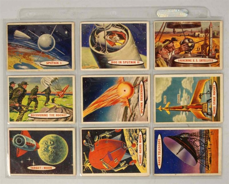 LOT OF 43: VINTAGE GERMAN SPACE CARDS.            