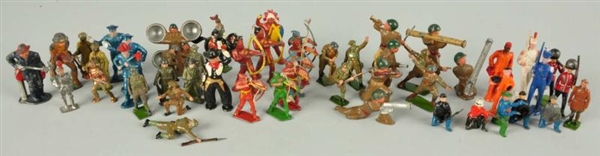 LOT OF APPROXIMATELY 100: FIGURES & SOLDIERS.     