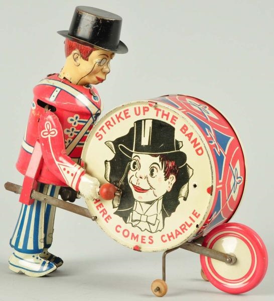TIN MARX CHARLIE MCCARTHY STRIKE UP THE BAND TOY. 