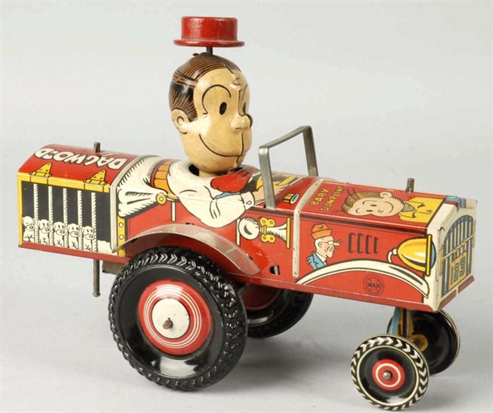 TIN LITHO MARX DAGWOOD THE DRIVER WHOOPEE CAR TOY 