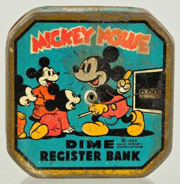 MICKEY MOUSE DIME BANK.                           
