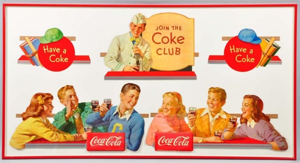 1947 COCA-COLA JOIN THE COKE CLUB FESTOON.        