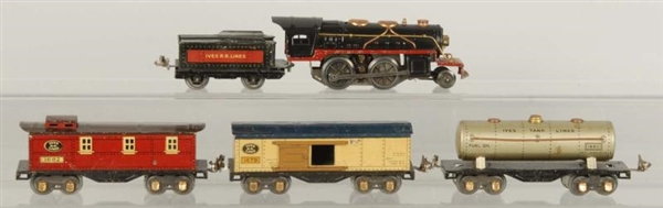 IVES NO. 1661 TRANSITION FREIGHT TRAIN SET.       
