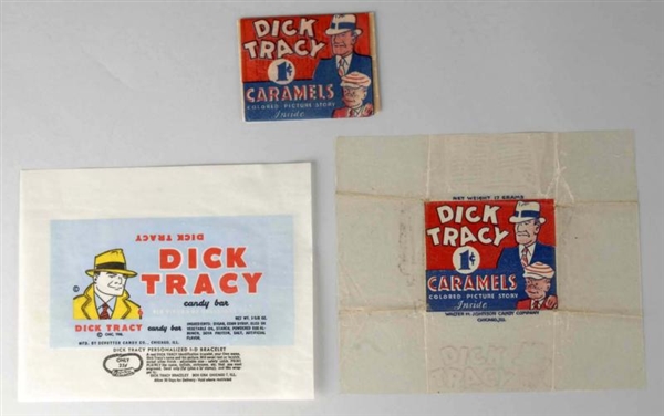 UNOPENED DICK TRACY CARAMEL CARDS & WRAPPERS.     