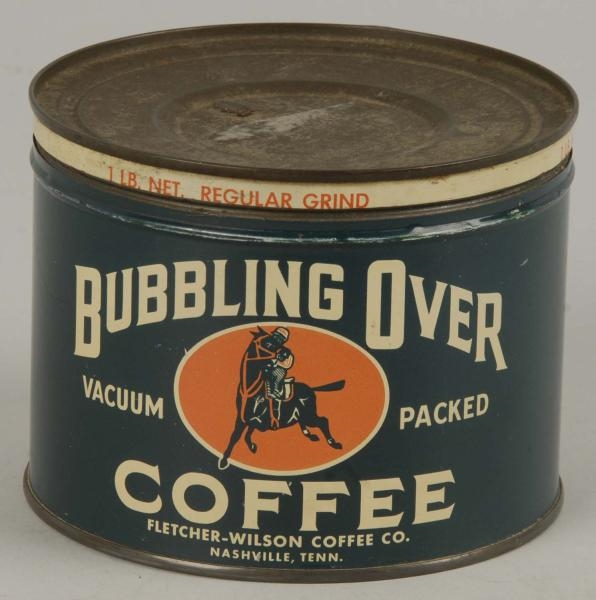 BUBBLING OVER COFFEE 1-POUND TIN.                 