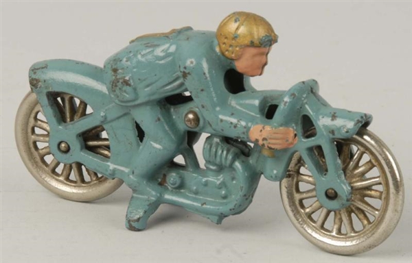 CAST IRON HUBLEY HILL CLIMBER MOTORCYCLE TOY.     