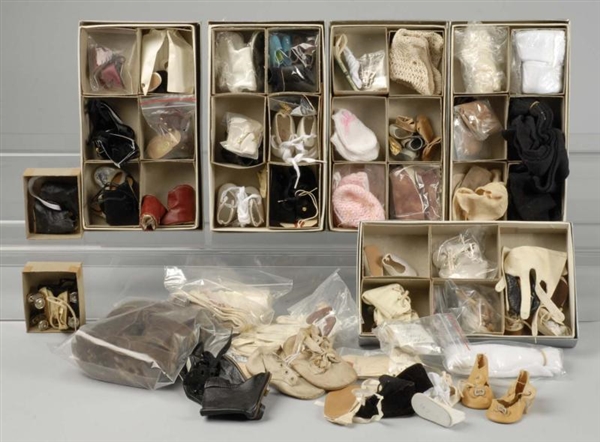 LARGE LOT OF DOLL SHOES.                          