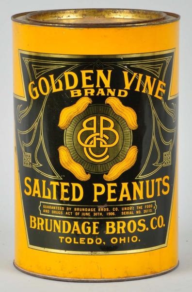GOLDEN VINE SALTED PEANUTS 10-POUND CAN.          