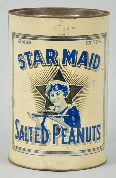 STAR MAID SALTED PEANUTS 10-POUND CAN.            