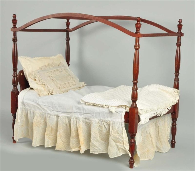 WOODEN CHILDS BED.                               