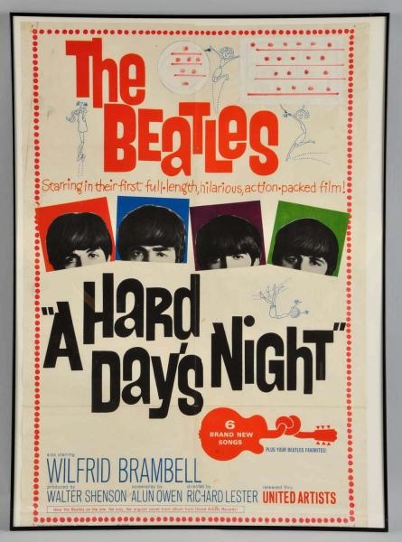 BEATLES MOVIE POSTER.                             