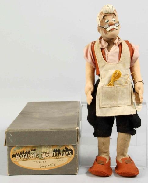 CLOTH CHAD VALLEY DISNEY GEPPETTO FIGURAL DOLL.   