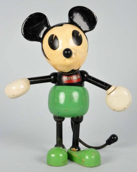 DISNEY MICKEY JOINTED FIGURE WITH LOLLIPOP HANDS. 