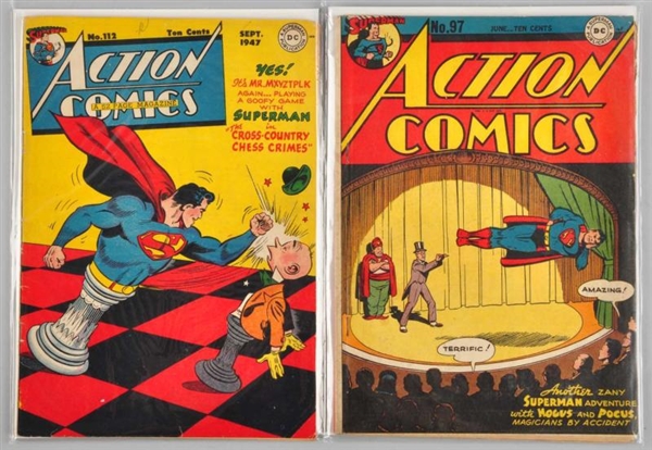 LOT OF 2: 1940S ACTION COMICS.                    