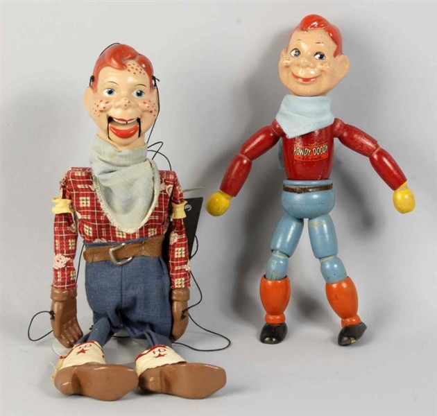LOT OF 2: VINTAGE HOWDY DOODY DOLL ITEMS.         