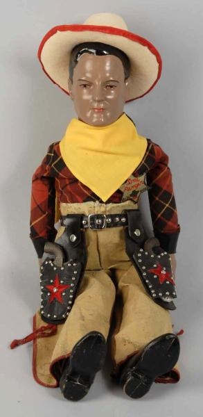 COMPOSITION LONE RANGER DOLL.                     