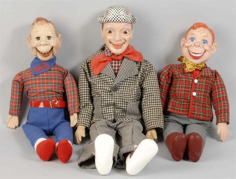 LOT OF 3: VINTAGE CHARACTER DOLLS.                