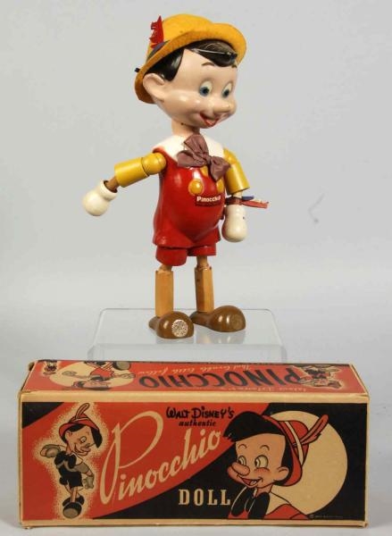 IDEAL DISNEY PINOCCHIO WOOD-JOINTED DOLL.         