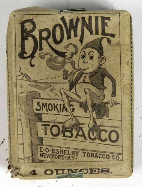 BROWNIE SMOKING TOBACCO 4-OUNCE PAPER POUCH.      
