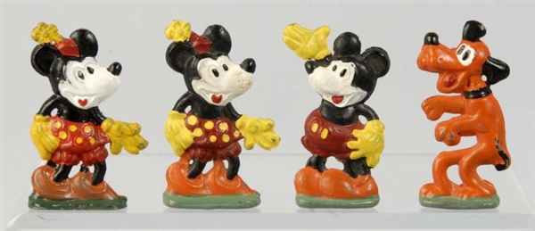 LOT OF 4: DISNEY CHARACTER CASTING FIGURES.       