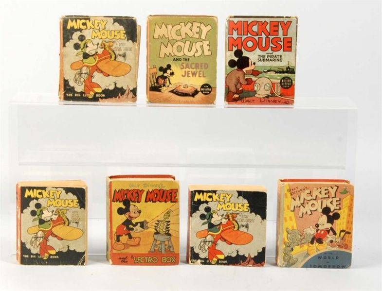 LOT OF 7: MICKEY MOUSE BOOKS.                     
