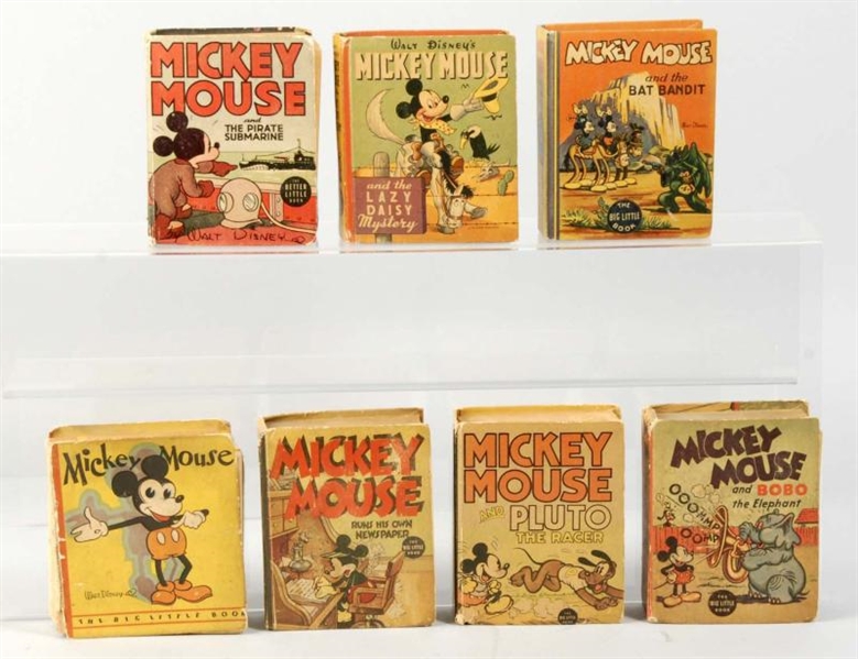 LOT OF 7: MICKEY MOUSE BOOKS.                     