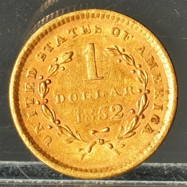 1852 $1 GOLD XF.                                  