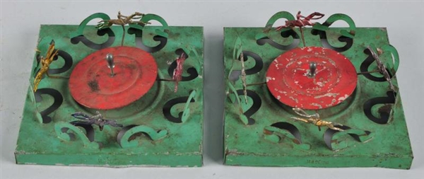 LOT OF 2: TIN RACING GAME TOYS.                   