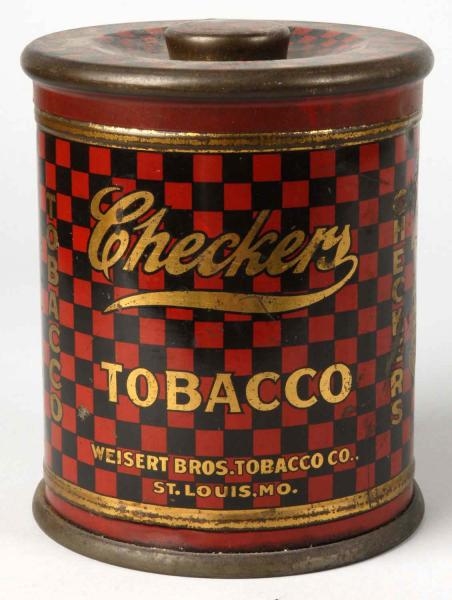 CHECKERS TOBACCO CAN.                             