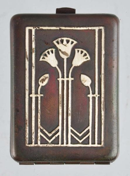 ART DECO ARTS & CRAFTS-TYPE MATCH SAFE.           