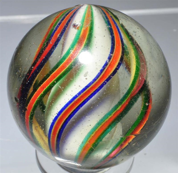 LARGE SOLID CORE SWIRL MARBLE.                    