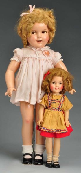 LOT OF 2: CHILD STAR "SHIRLEY TEMPLE" DOLLS.      