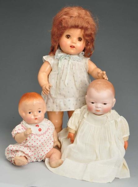 LOT OF 3: BABY & TODDLER DOLLS.                   