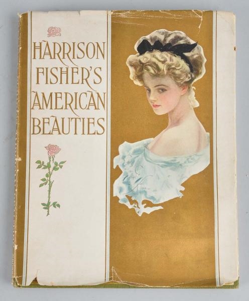 1909 AMERICAN BEAUTIES ART BOOK WITH DUST JACKET. 