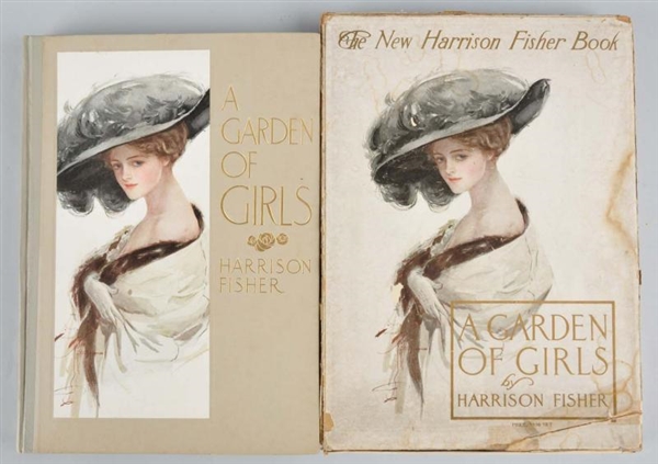 1910 A GARDEN OF GIRLS ART BOOK WITH GIFT BOX.    