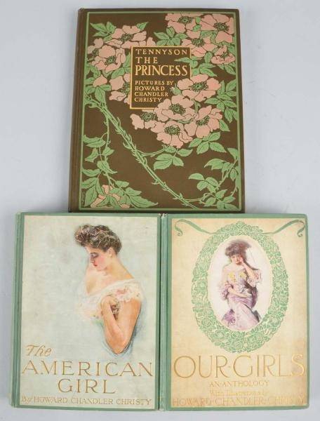 LOT OF 3: ILLUSTRATED BOOKS BY HOWARD C. CHRISTY. 