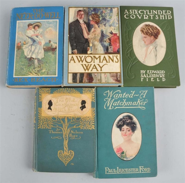 LOT OF 5: NOVELS ILLUSTRATED BY HOWARD C. CHRISTY 