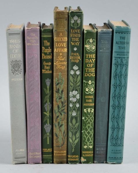 LOT OF 8: NOVELS ILLUSTRATED BY HARRISON FISHER.  