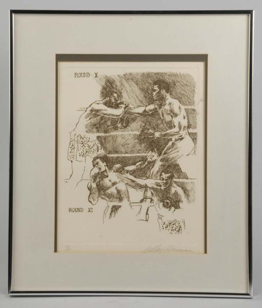 LEROY NEIMAN ALI VS. FRAZIER SUITE ETCHING        