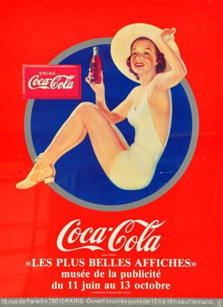 1980S - 90S FRENCH COCA-COLA POSTER.              