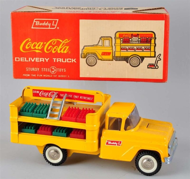 1960S BUDDY L COCA-COLA TRUCK TOY WITH O/B        