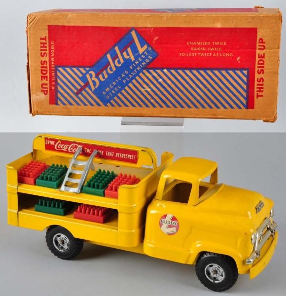 1950S BUDDY L COCA-COLA TRUCK TOY WITH O/B        