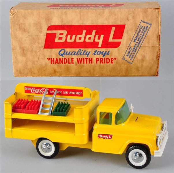 1960S - 70S BUDDY L COCA-COLA TRUCK TOY WITH O/B  