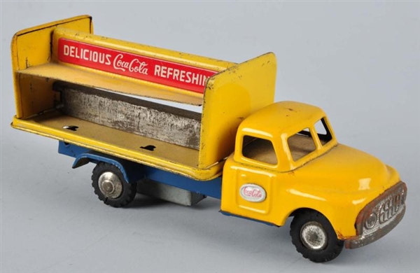 1956 FRICTION COCA-COLA TRUCK TOY.                