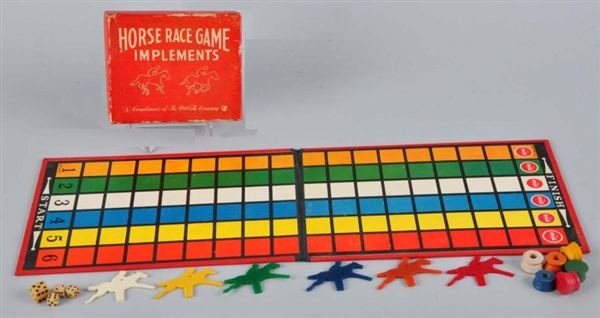 1950S COCA-COLA HORSE RACE GAME WITH O/B          