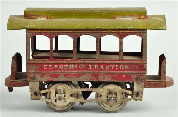 HANDPAINTED KNAPP ELECTRIC TRACTION TROLLEY.      