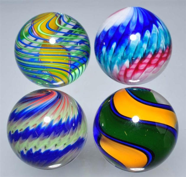LOT OF 4: CONTEMPORARY MARBLES.                   