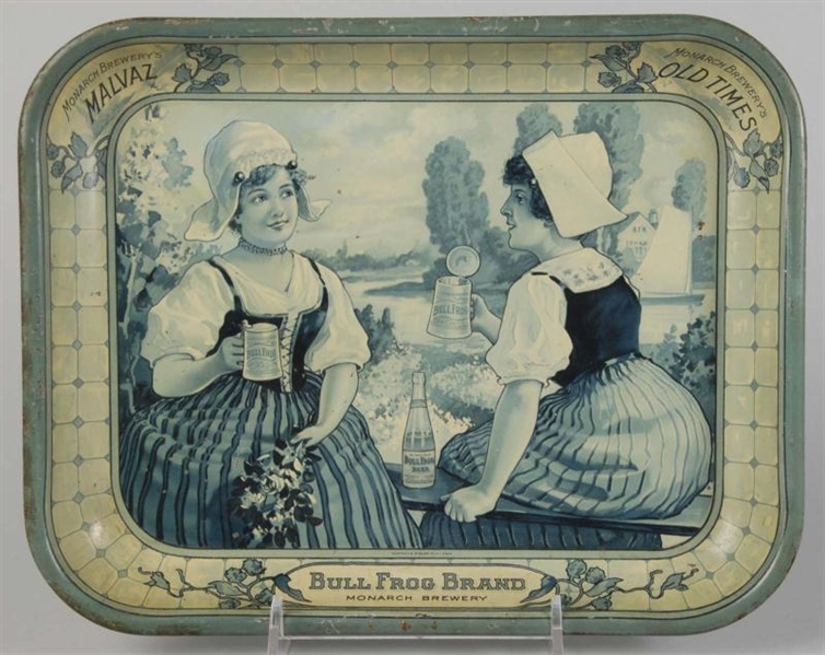 BULL FROG BEER SERVING TRAY.                      
