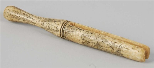 SCRIMSHAW CLOTHESPIN.                             