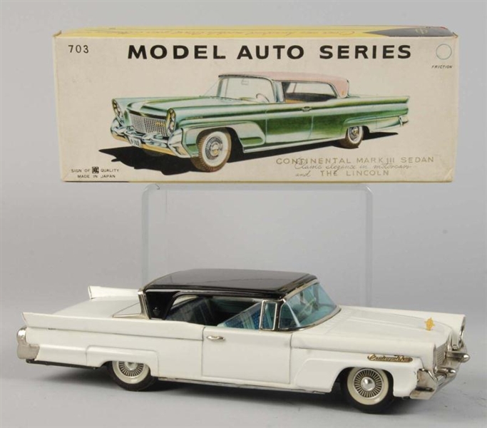 TIN LINCOLN CONTINENTAL MARK III FRICTION TOY.    